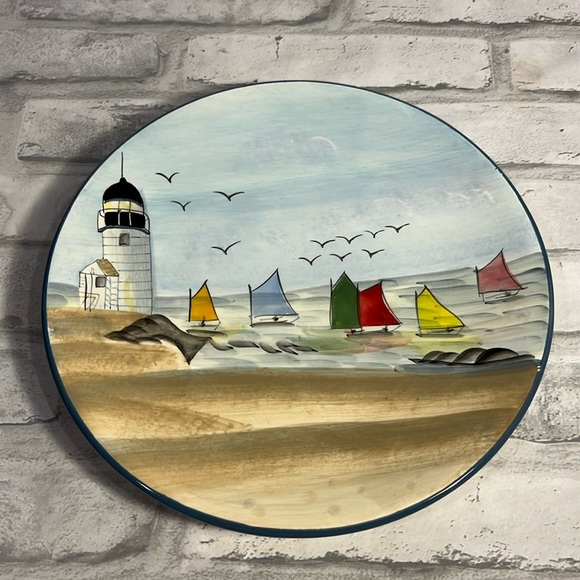 Sakura Dining Sakura Earthenware Decorative Plate Nantucket Shore